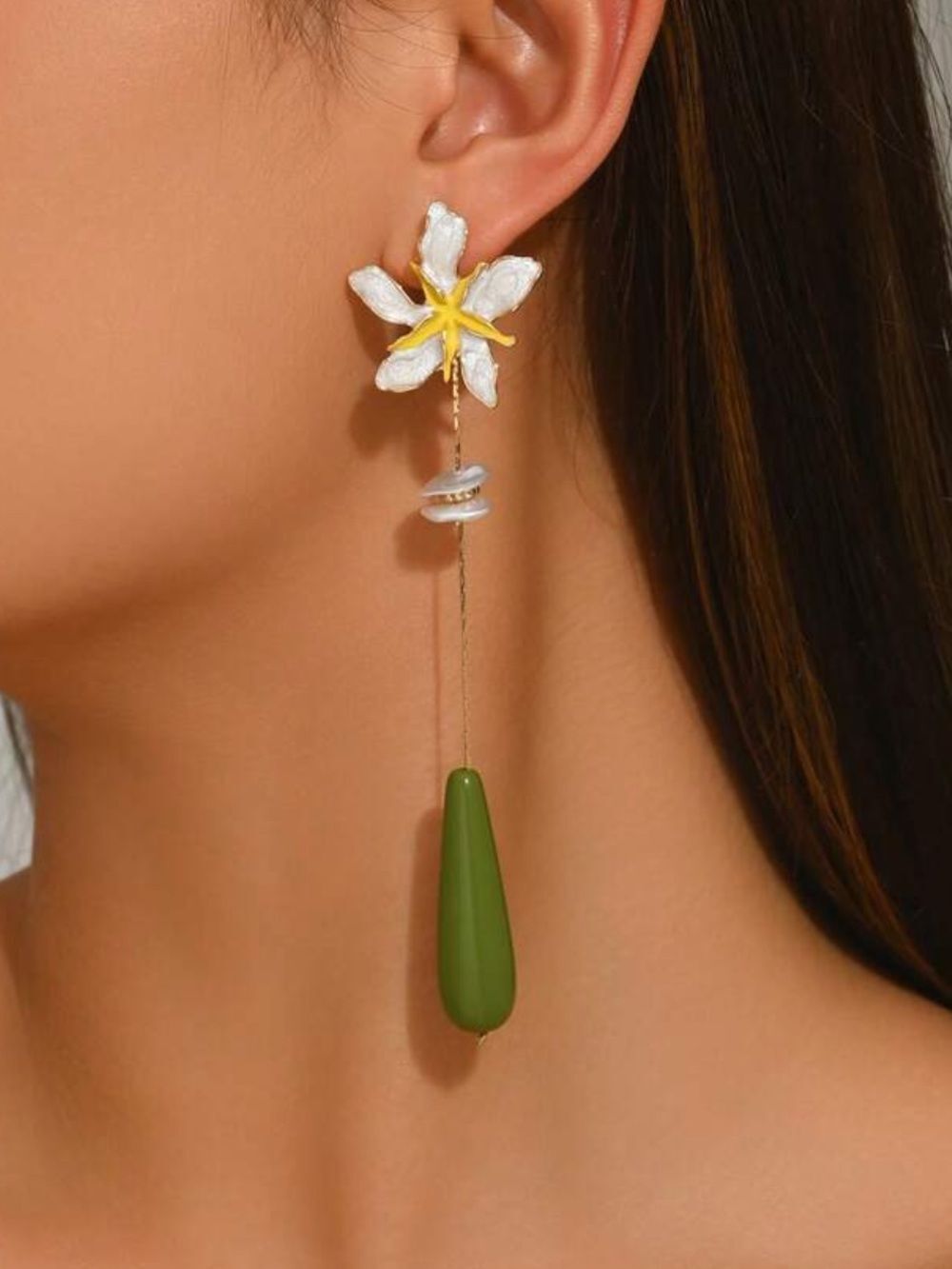 Flower Drop Earrings N2229
